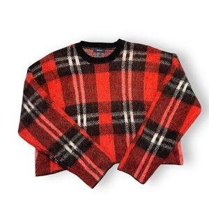 Plaid Boxy Sweater
